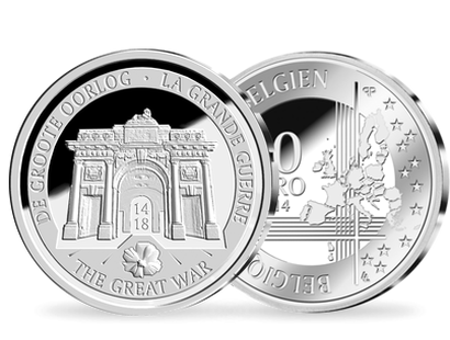 Monnaie en Argent de 10 Euro Belgique 100 Ans de la Grande Guerre 2014
