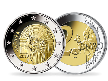 Monnaie 2 Euro Espagne 2018 "Santiago de Compostela" 