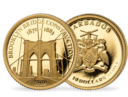 La monnaie en or pur « Pont de Brooklyn » 2020 