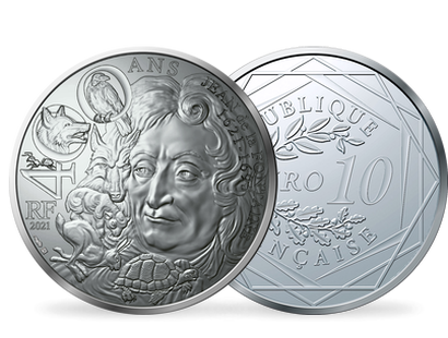Monnaie de 10 Euros en argent «Art de la Plume - Jean de La Fontaine» 2021 