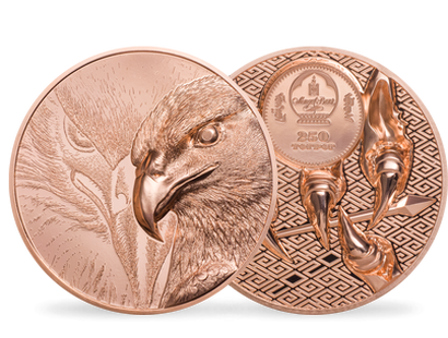 Monnaie en cuivre «Aigle majestueux - Piedfort» Mongolie 2020