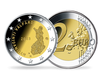 Monnaie commémorative de 2 euros « Les services sociaux et de santé » Finlande 2023