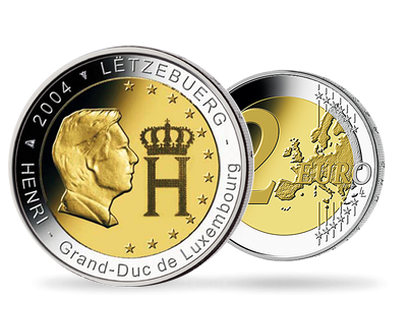 Monnaie de 2 Euros «Grand Duc Henri» Luxembourg 2004