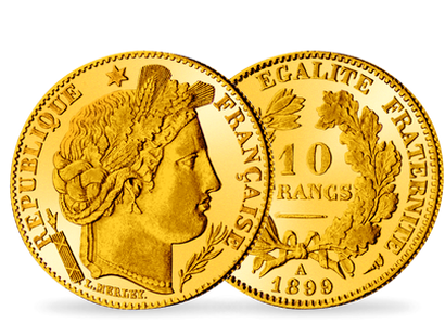 Monnaie ancienne en or 10 Francs Cérès - IIIème République