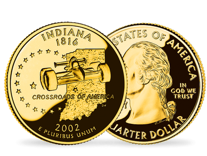 Les Quarter-Dollars des États-Unis  « Indiana/Mississippi »