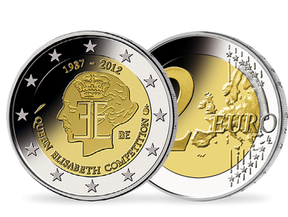 Monnaie de 2 Euros «75e anniversaire du concours Reine Élisabeth» Belgique 2012