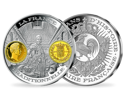 Frappe en argent pur 2000 ans d'histoire monétaire française: «100 Francs Charles X 1824»