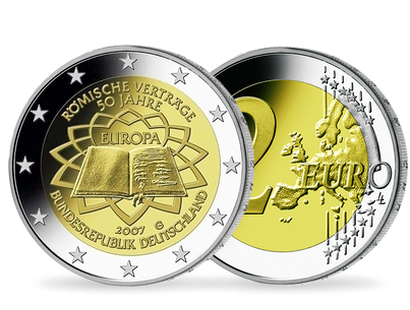 Monnaie de 2 Euros «Traité de Rome» Allemagne 2007 