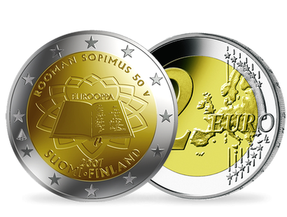 Monnaie de 2 Euros «Traité de Rome» Finlande 2007