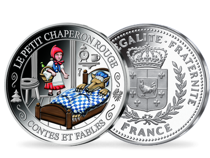 Frappe en argent Contes et Fables: «Le Petit Chaperon Rouge»