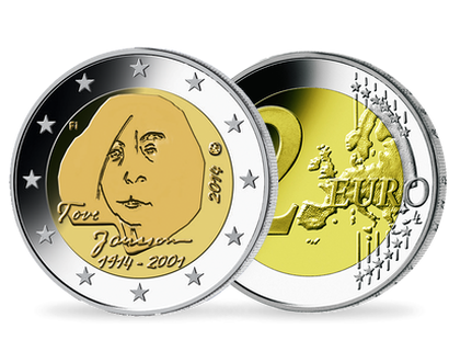 Monnaie de 2 Euros «100ème anniversaire de la naissance de Tove Marika Jansson» Finlande 2014 