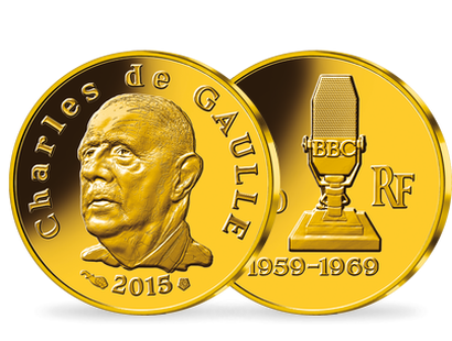 Monnaie de 50 Euros en or massif «Charles de Gaulle» 2015