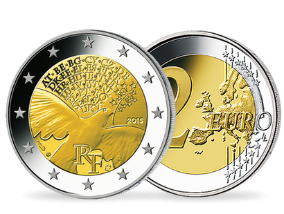 Collection: Les 2 Euros Commémoratives, première livraison la 2€ « 70 ans de la paix en Europe »