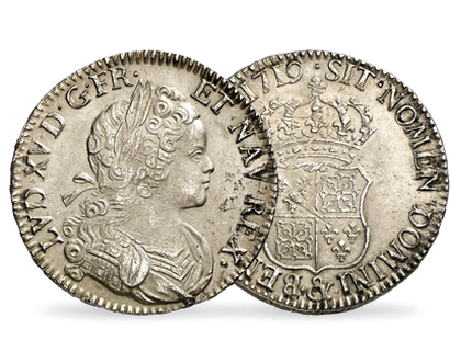 Écu de Navarre en argent massif «Louis XV»