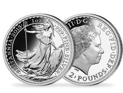 Monnaie de 2 Pounds en argent pur "Britannia" 2016