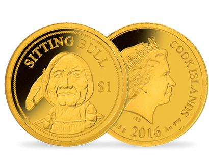 Monnaie de 1 Dollar en or pur «Sitting Bull» Cook 2016