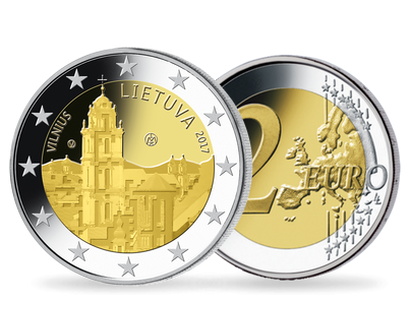 Monnaie de 2 Euros «Vilnius - Ville d’art et de culture» Lituanie 