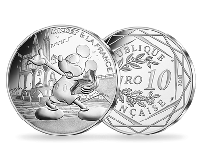 Monnaie de 10€ française Mickey & La France "Sur le pont d'Avignon"