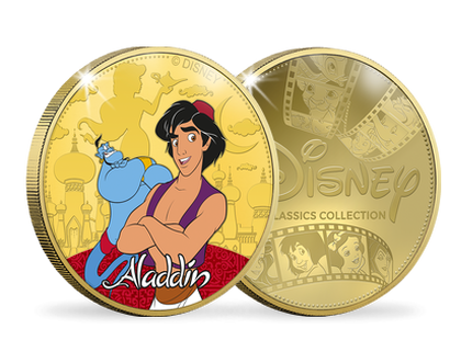 La frappe dorée à l'or pur Classiques Disney «Aladdin» 