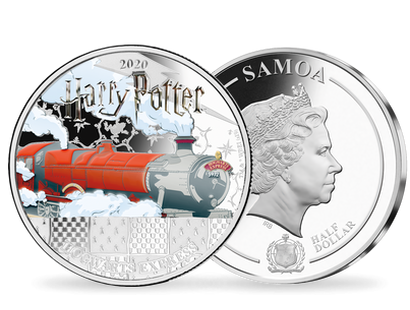 Monnaie officielle argentée et colorisée «Harry Potter - Poudlard Express» 2020