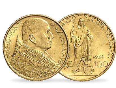 L’or prestigieux de l’histoire : « 100 Lires or Pape Pie XI »
