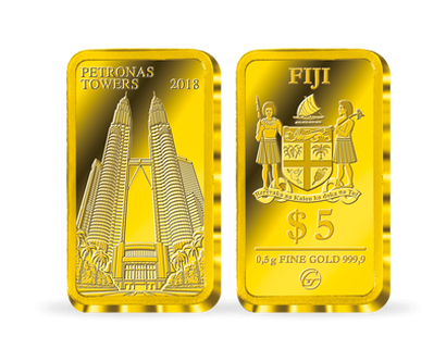 Lingot du Patrimoine en or le plus pur « Kuala Lumpur: Les tours Petronas »