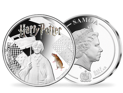 Monnaie officielle argentée et colorisée «Harry Potter - Ron Weasley» 2020