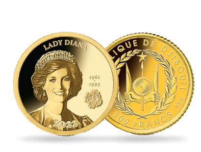 Monnaie en or pur «Lady Diana» 2022