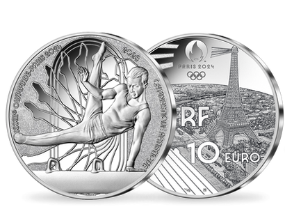 Monnaie de 10 Euros en argent pur «PARIS 2024 - Les Sports: Gymnastique artistique» 2023