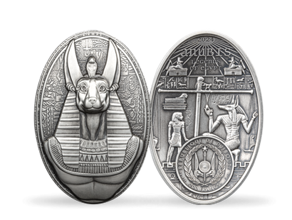 Monnaie 3 onces d’argent « Anubis » 2024
