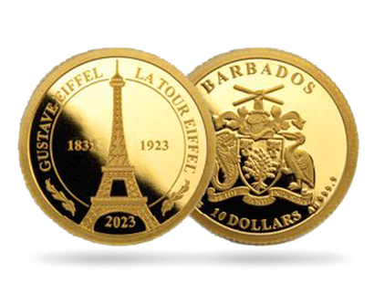 Monnaie officielle en or « Gustave Eiffel » 2023