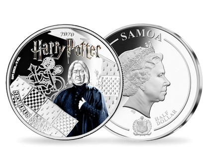 Monnaie officielle argentée et colorisée «Harry Potter - Severus Snape» 2020 