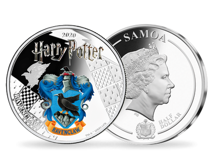 Monnaie officielle argentée et colorisée «Harry Potter - Ravenclaw» 2020 