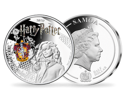Monnaie officielle argentée et colorisée «Harry Potter - Hermione Granger» 2020