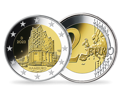 2 Euros commémorative « Elbphilharmonie de Hambourg » 2023
