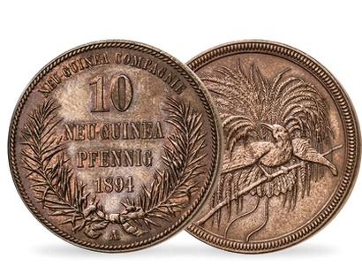 Monnaie ancienne de la Nouvelle-Guinée "10 pfenning"