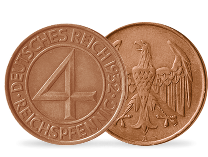 Deutschlands einzigartige 4-Pfennig-Münze