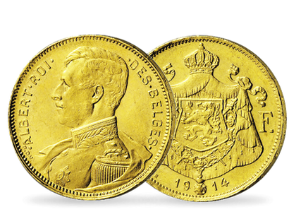 La monnaie 20 Francs or Albert 1er