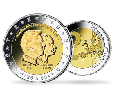 Monnaie de 2 Euros «Grand Duc Henri et Grand-Duc Adolphe» Luxembourg 2005 
