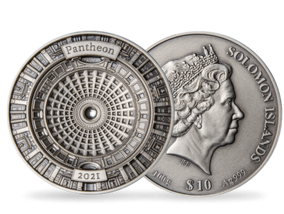 Monnaie de 10 Dollars en argent pur 999 ‰ « Panthéon », Salomon 2021