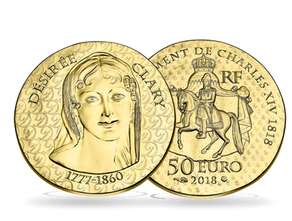 Monnaie de 50 Euros en or pur «Désirée Clary» 2018