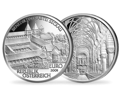10-Euro-Silbermünze 2008 ''Abtei Seckau''