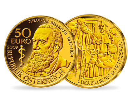 50-Euro-Goldmünze 2009 ''Theodor Billroth''