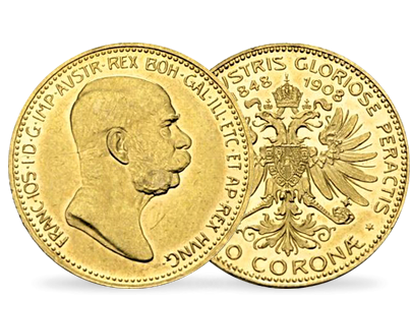 20-Kronen-Goldmünze "Thronjubiläum" von Kaiser Franz Joseph I. 1908