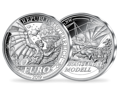 20-Euro-Silbermünze 2019 ''Der Traum vom Fliegen''