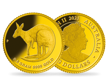 Offizielle Goldmünze "Känguru" aus Australien