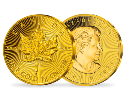 Offizielle Goldmünze "Maple Leaf" aus Kanada