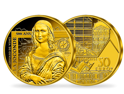 Frankreichs 50-Euro-Goldmünze "Mona Lisa"