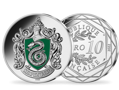 10-Euro-Silbermünze "Slytherin" aus Frankreich