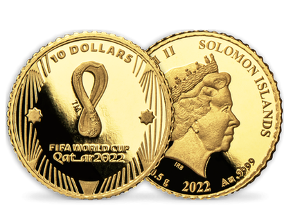 Offizielle Kleingoldmünze zur FIFA Fußball-WM Katar 2022™